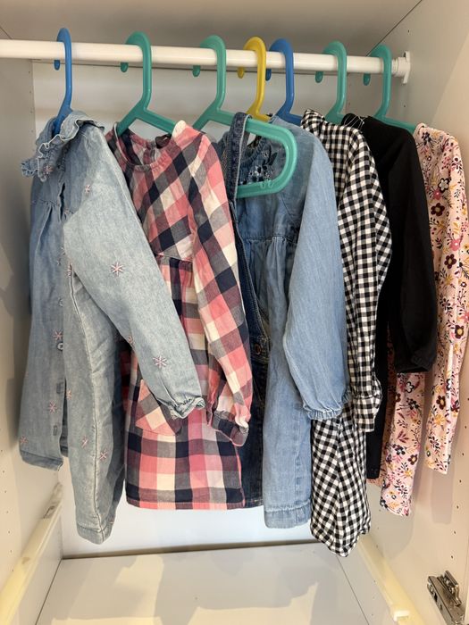 Zestaw sukienek z długim rękawem rozm 92-98 H&M