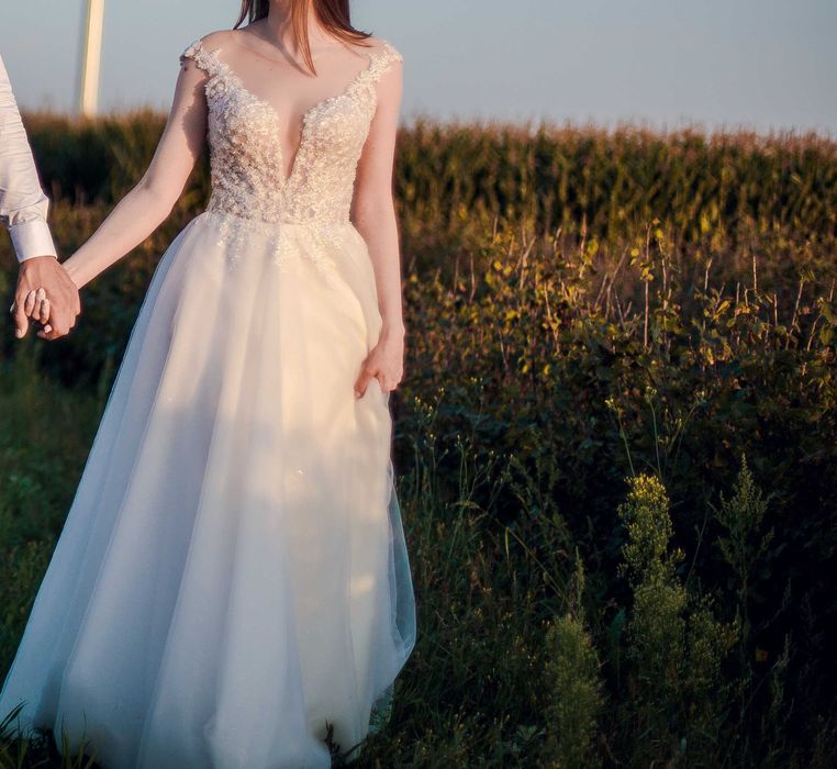 suknia ślubna Ivory S/M piękna i lekka