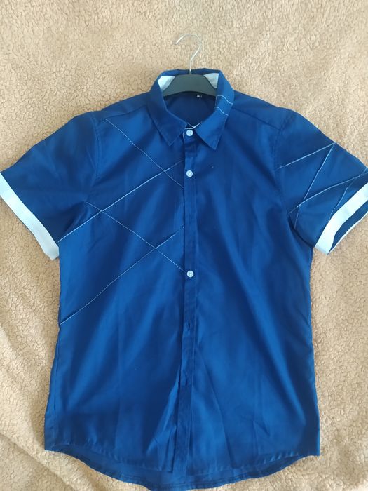 Koszula męska granatowa