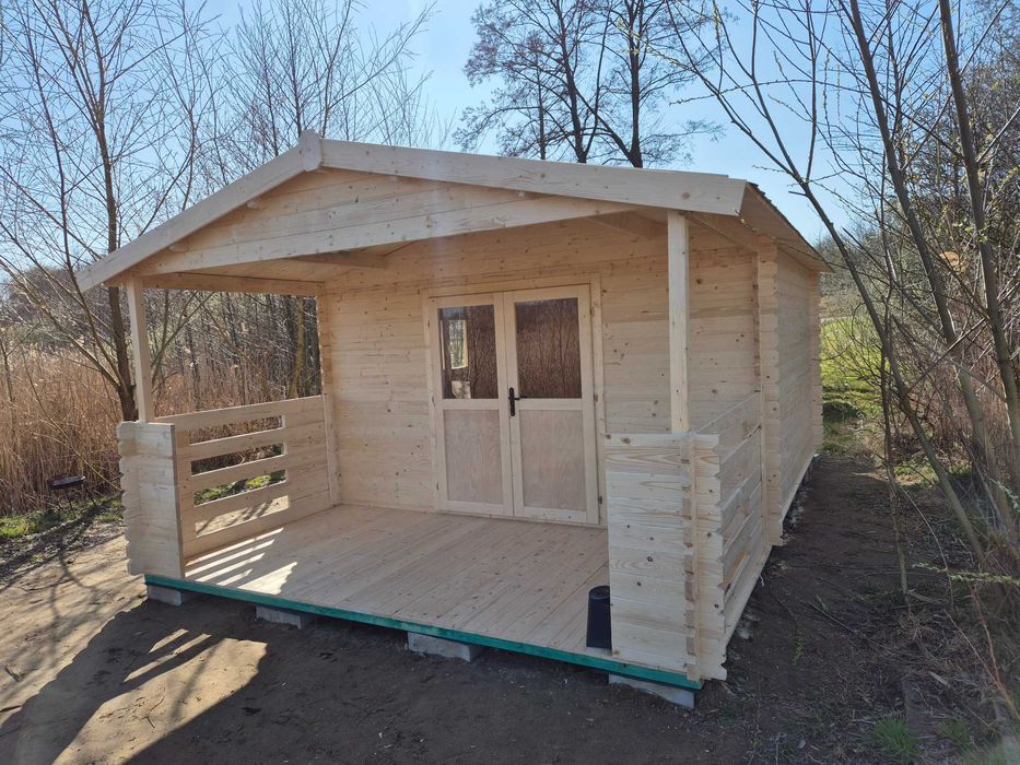 Od RĘKI solidny DOMEK letniskowy z TARASEM na działkę ROD*y*6x4*24 m2