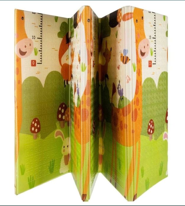 Mata piankowa do zabawy dla dzieci, 200 x 180 x 1 cm, zwierzątka