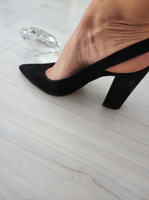 Buty na słupku NEW LOOK czerń