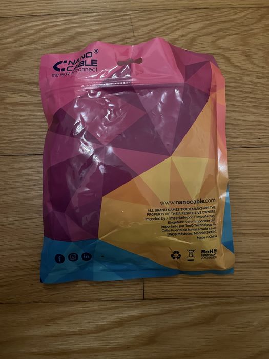 Cabo nano novo de 2 metros