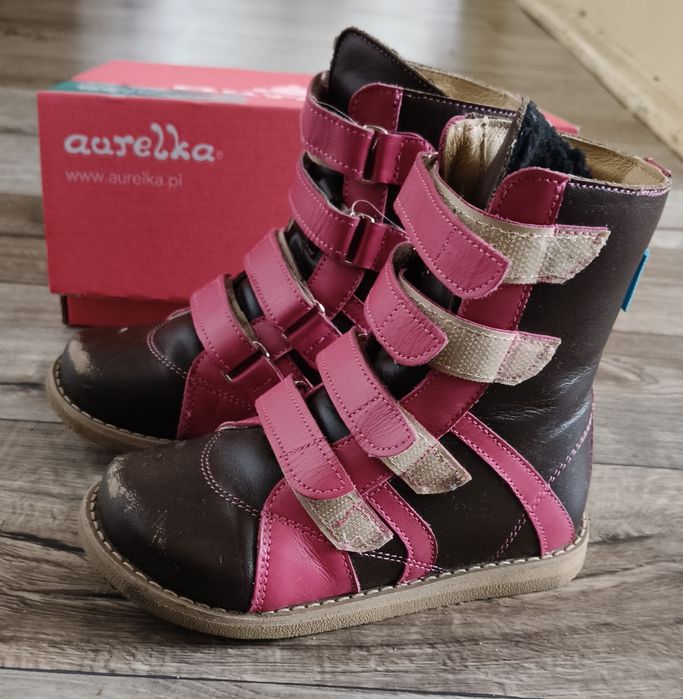 Buty zimowe Aurelka orto 24 na szeroką stopkę, stopy płasko koślawe
