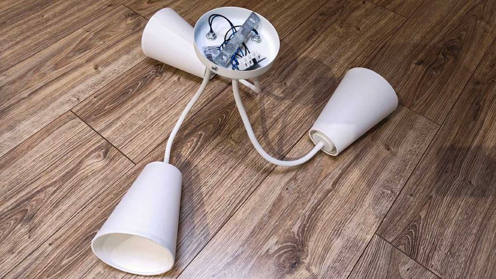 TK LIGHTING 2097 WIRE WHITE lampa sufitowa (żyrandol) dwuobwodowa