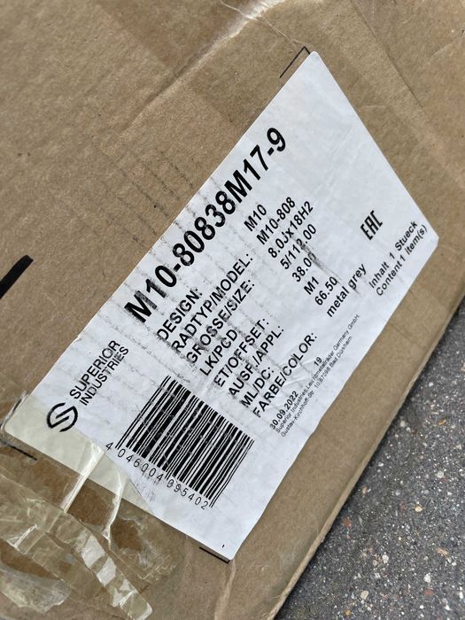 Okazja felgi MERCEDES E-Klassa 8Jx18 ET38 9Jx18 ET52.5 5x112 NOWE