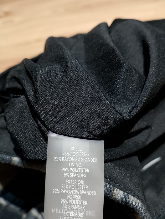 Granatowa Mini Spodnica Spódniczka W Kratkę Calvin Klein X