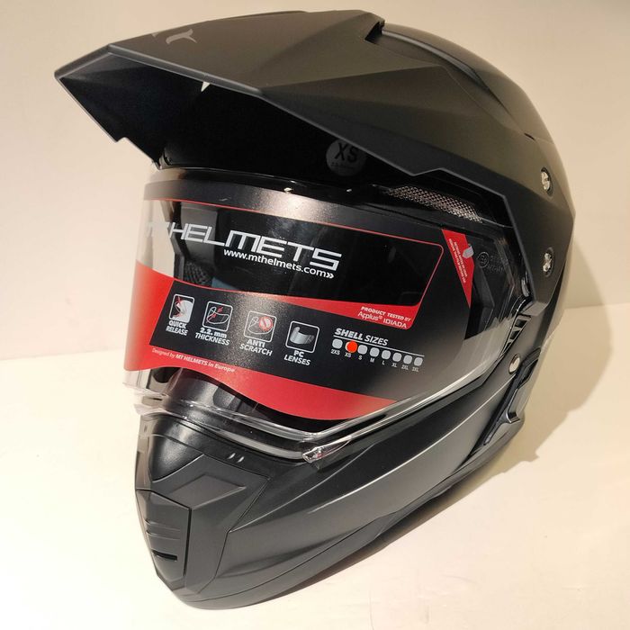 Capacete crianca MT duo-sport trail adv motard mota novo