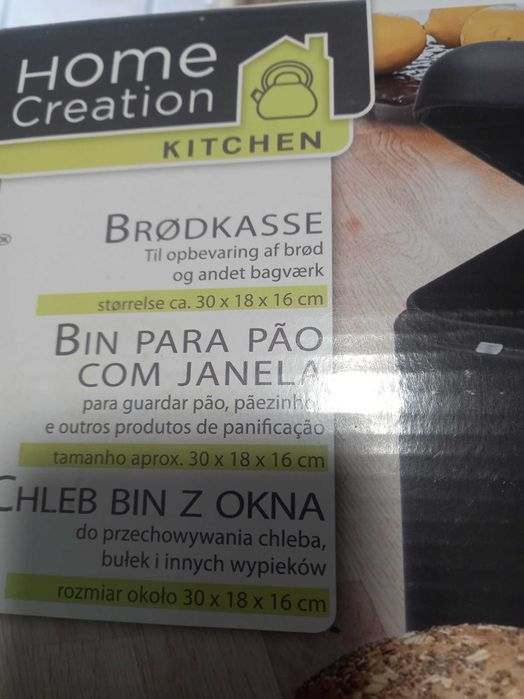 Caixa de pão home creation cinza