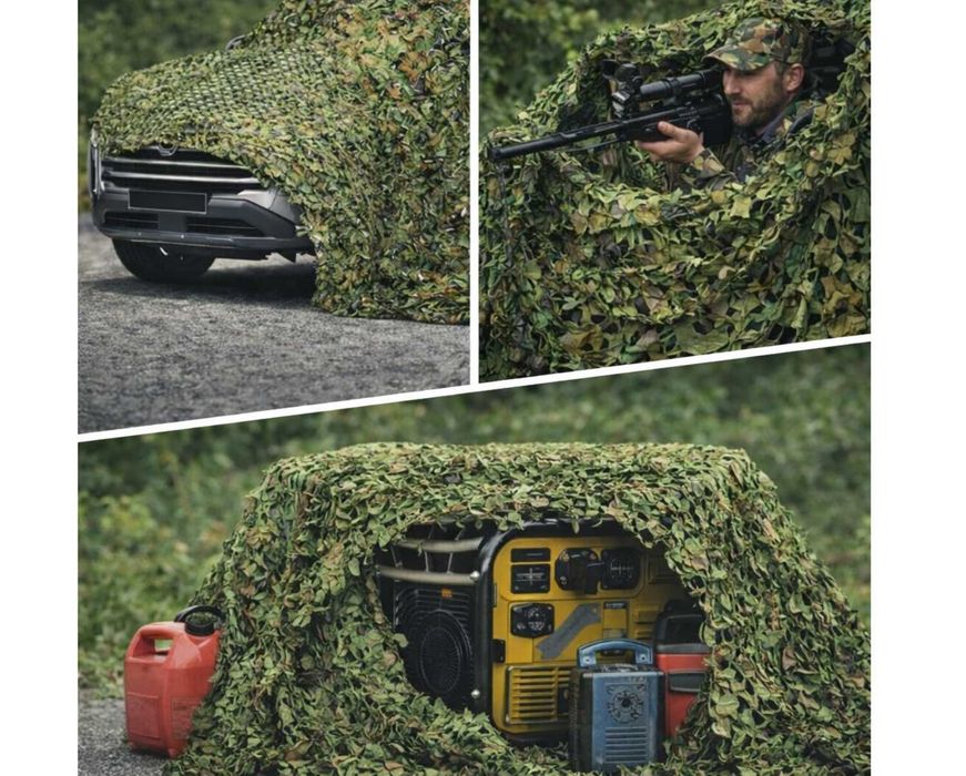 HIT Siatka Maskująca 4x5m Wytrzymała | Cień + Prywatność