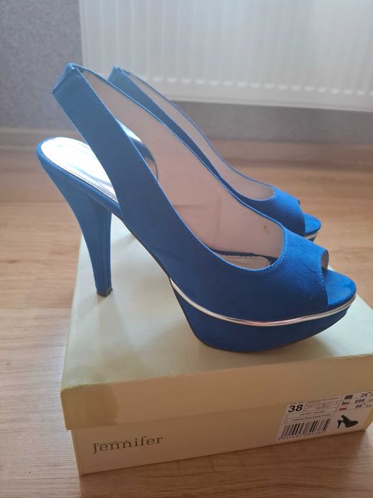 Sandały eleganckie na szpilce i koturnie