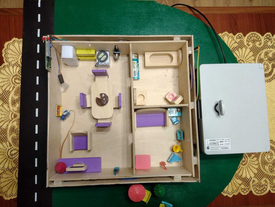 Do pracy magisterskiej oraz inżynierskiej makieta smart home z Arduino