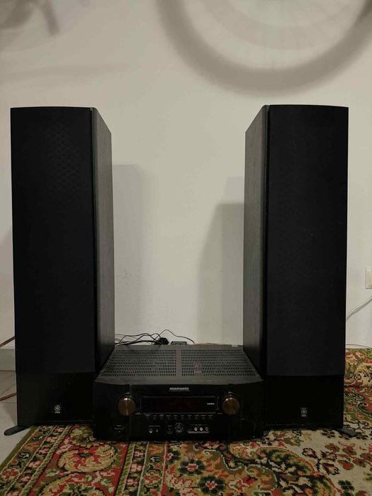 Zestaw stereo Marantz i kolumny Yamaha