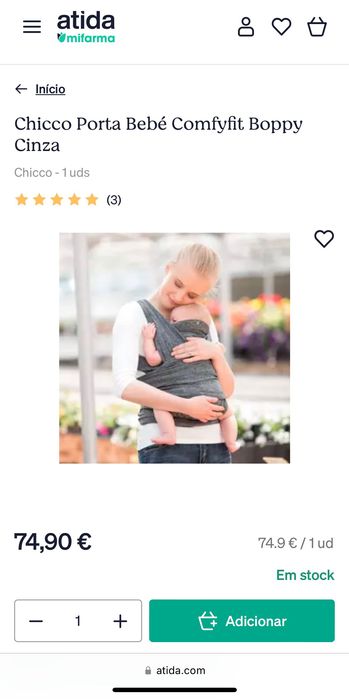 Marsúpio ComfyFit - Chiccco