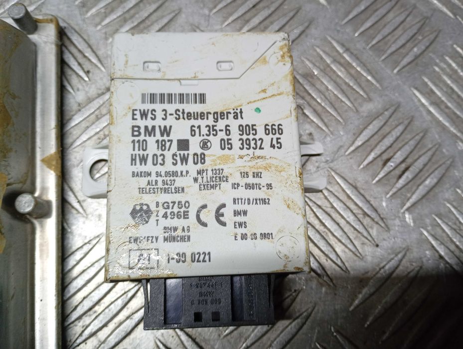 BMW E39 525D 530d 2.5D 3.0d Zestaw Startowy Komputer Ews Stacyjka