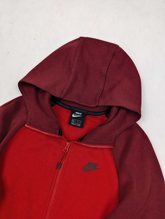 Nike Tech Fleece czerwona bluza XS