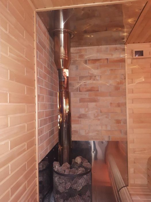 Деревʼяна вагонка сосна, липа. Лежак, полок в сауну