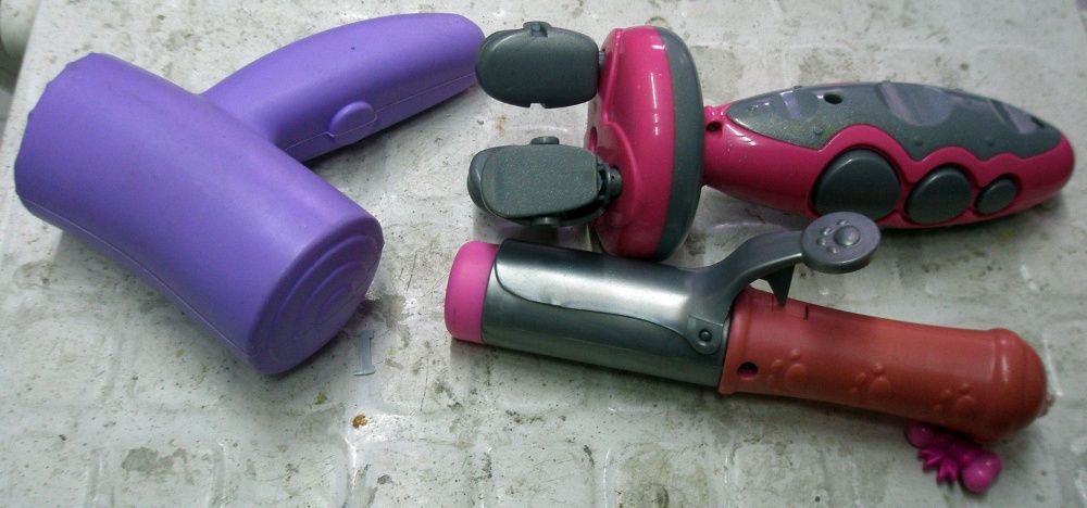 entrançador + modelador de cabelos p/ bonecas