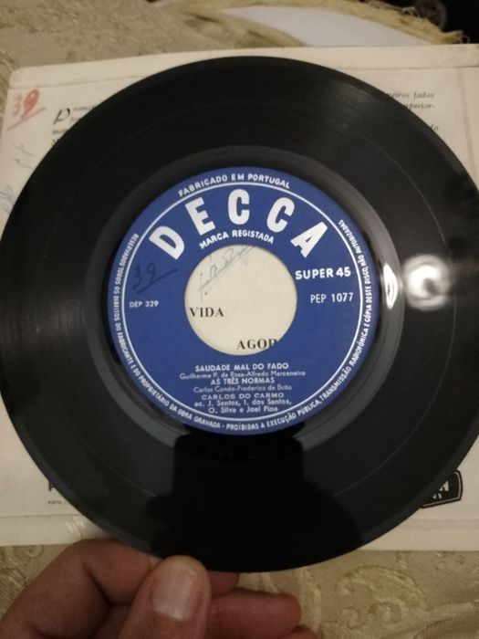 Carlos do Carmo-Single-Fado Razão da minha Vida/Assi-15E-CRui8EDesde2E