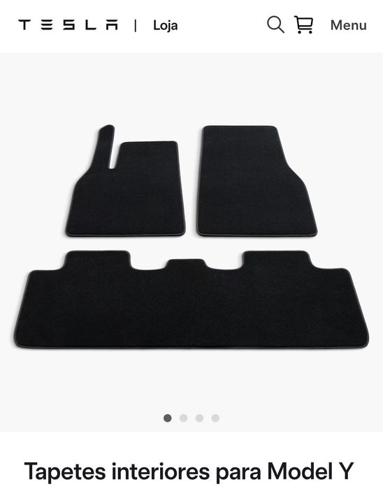 Tapetes Originais de interiores para Tesla Model Y 2025