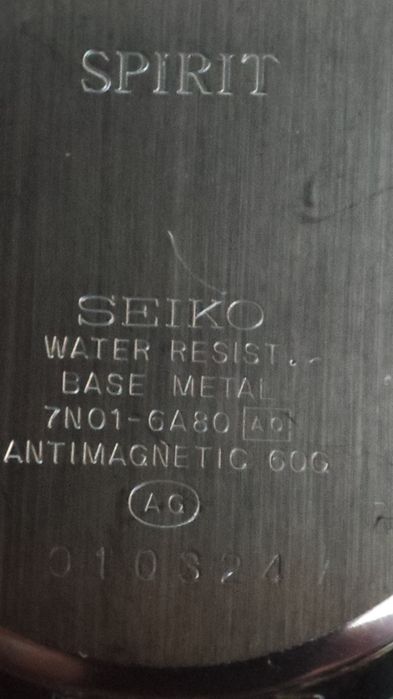 Relógio Vintage Seiko Spirit 7N01-6A80