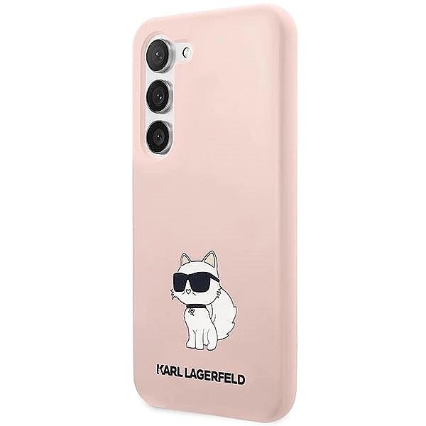 Etui Karl Lagerfeld Silicone Choupette na Samsung Galaxy S23 - różowe