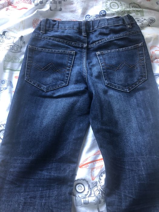 Dwie pary jeansów chłopięcych rozm 128