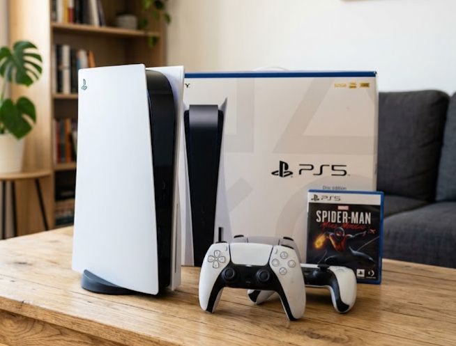 PS5 825Gb com leitor de CD + 2 comandos originais