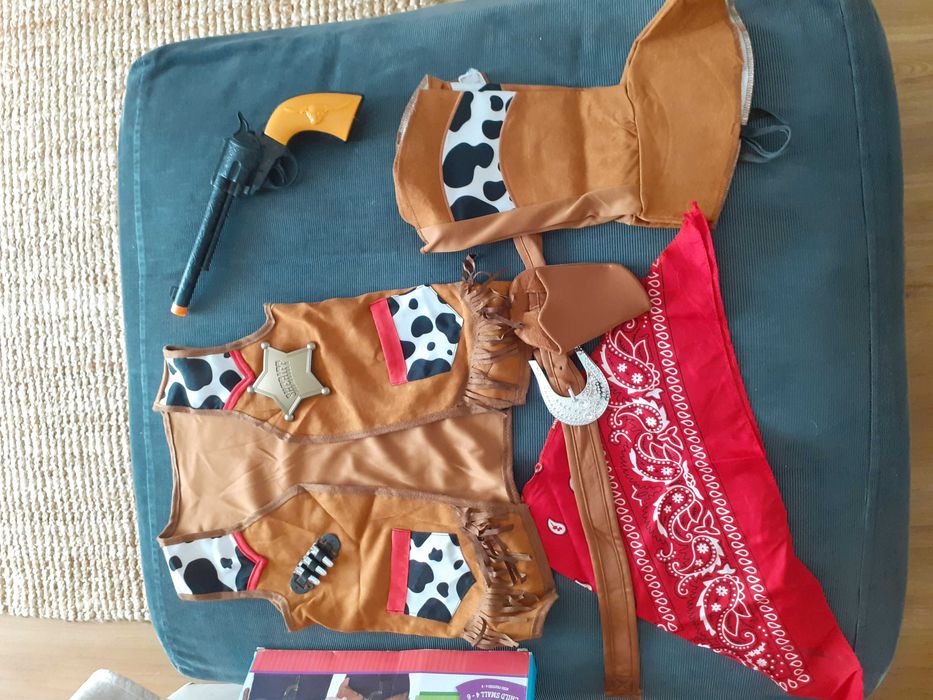 Carnaval disfarce de Cowboy/Cowgirl para menino/a a partir dos 4 anos