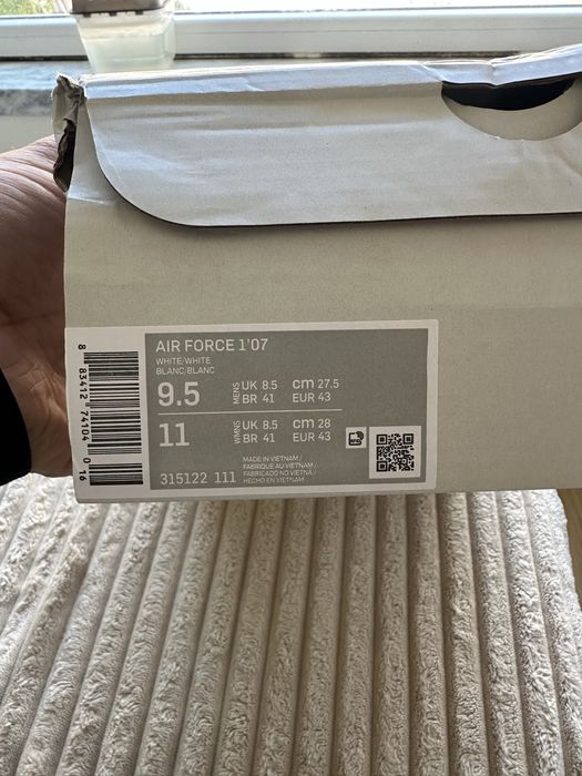 Nike Air Force 1 novos na caixa. Tamanho 43