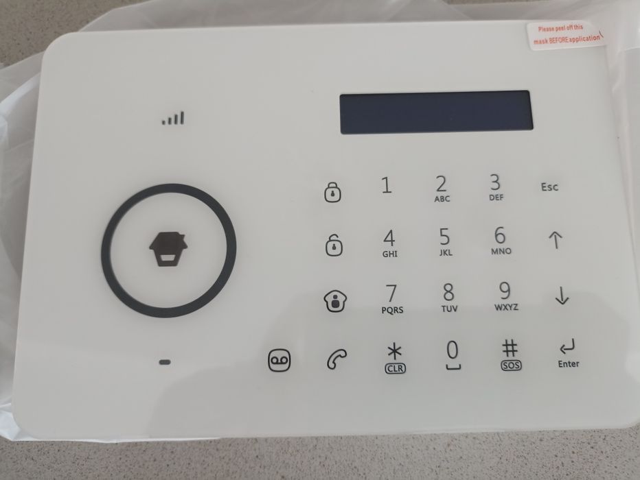 Alarme novo em caixa