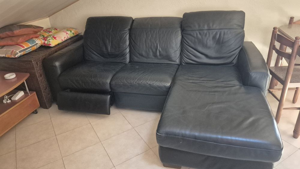 Sofá com relax e chase longue