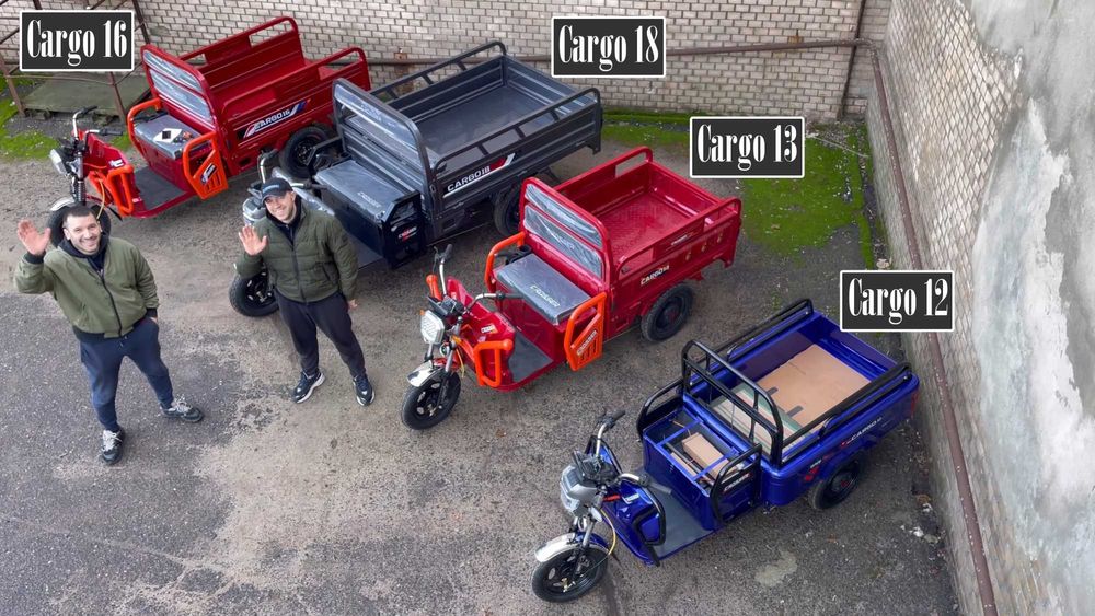 Грузовой электро скутер Crosser Cargo MAX 60V58A Cargo 16 Серый 2026