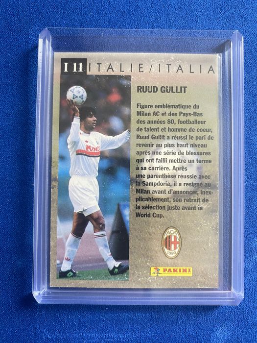 Carta Ruud Gullit 1995 Official Football Cards Ac Milan Italie