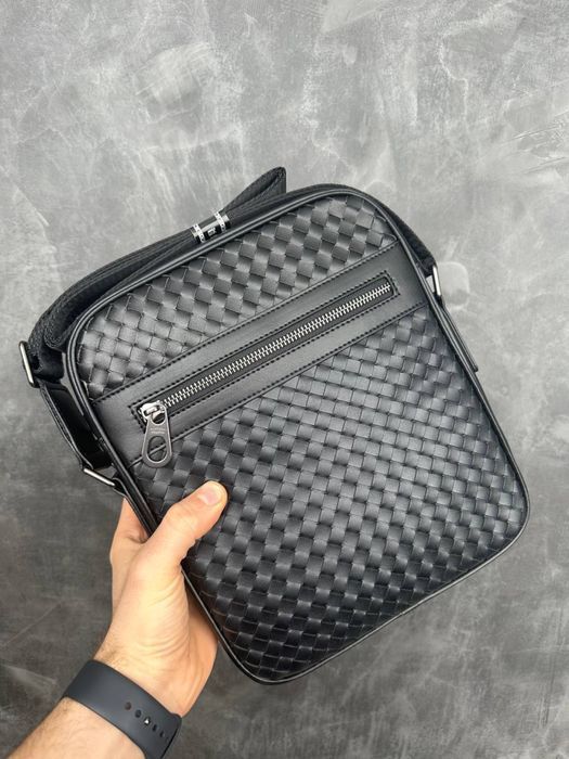 Мужская кожаная сумка Bottega Veneta чоловіча барсетка