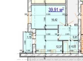 1-комнатная квартира по адресу (площадь 39,9 м²) - Atlanta.ua - фото 3