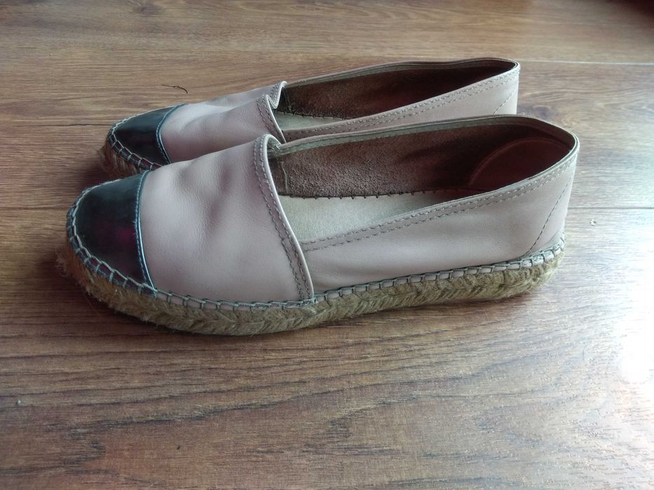 Skórzane Półbuty Espadryle 38 Macarena