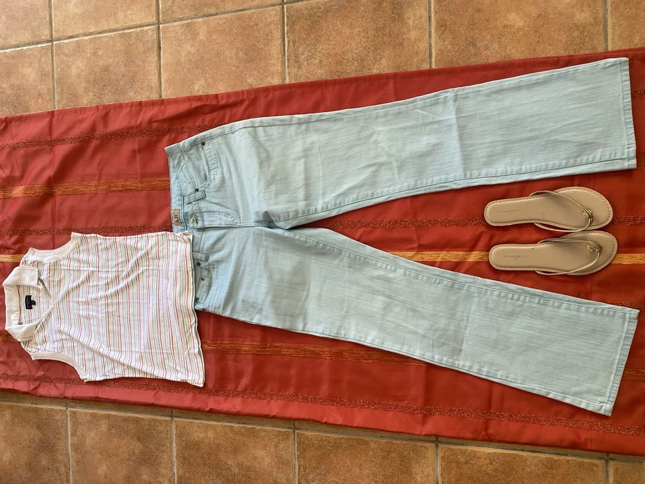 Conjunto Polo, Calças e calçado