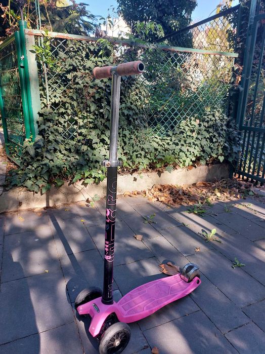 Hulajnoga macro maxi rozowa kickboard
