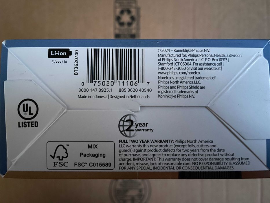 Тример для бороди Philips Norelco Beard 3000 Series | BT3620 | NEW