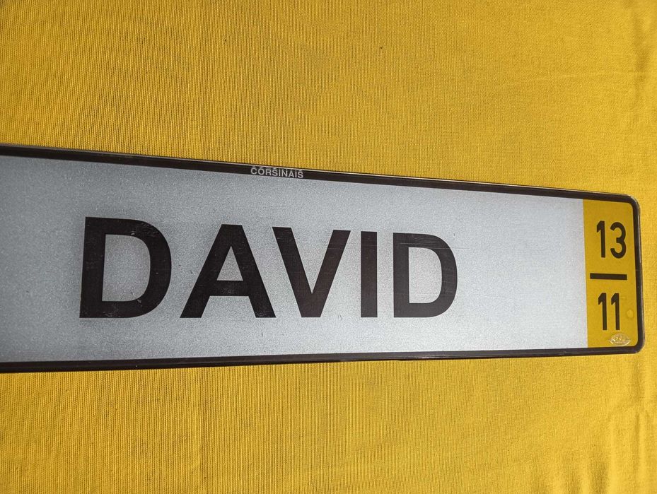 Matricula automóvel decorativa personalizada