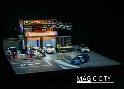1/64 Magic City Dioramas - mcdonald - oficina automovel