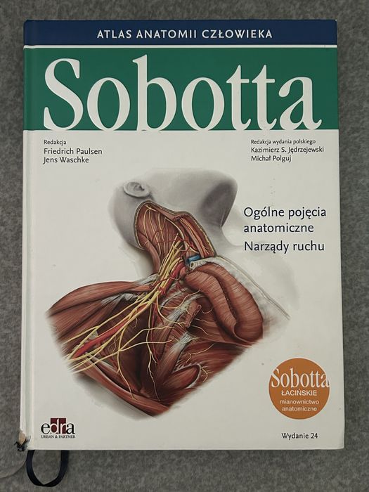 Sobotta Atlas Anatomii Człowieka komplet 3 tomy wyd. 24 Edra medycyna