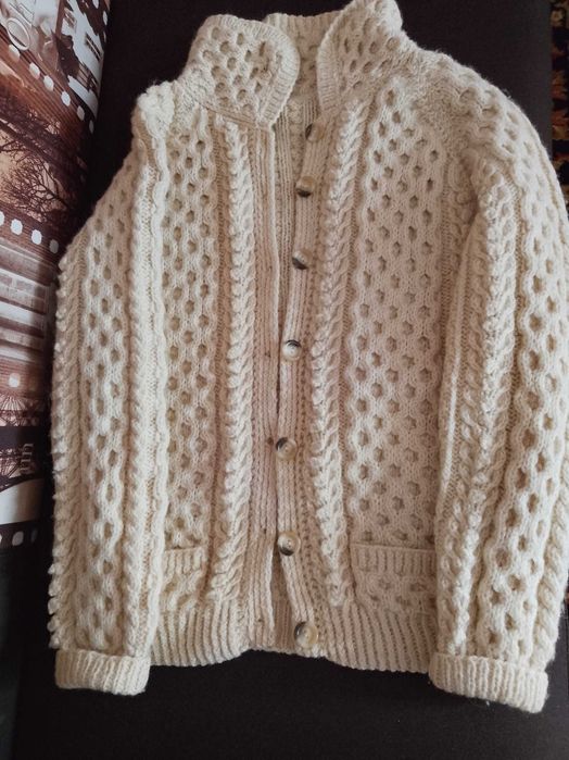 Kardigan damski wełniany