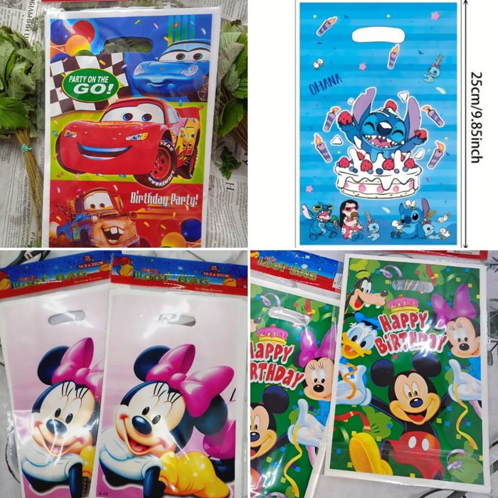 Подарункові фасовочні пакети на день народження свято у садочок школу