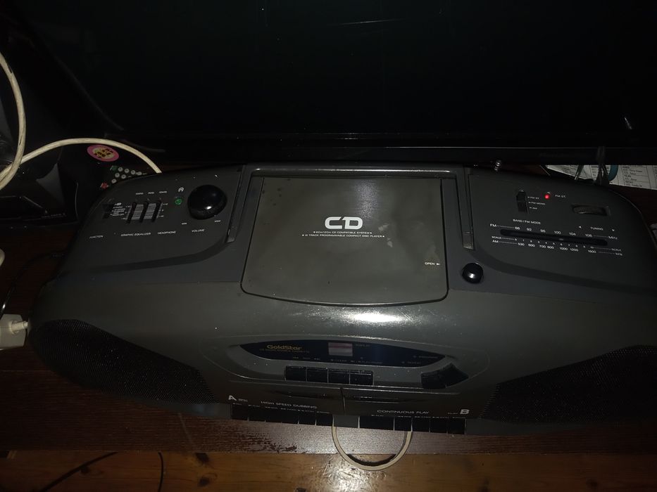 Retro Potężny Radiomagnetofon GoldStar Cd5401