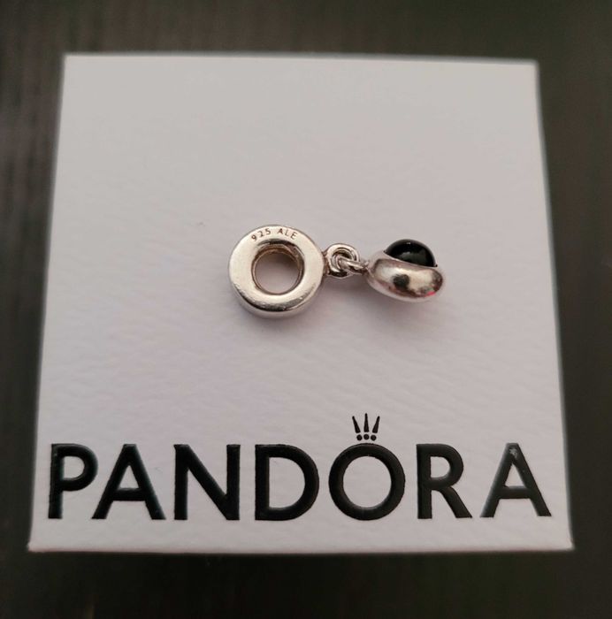 PANDORA onyks oryginalna unikatowa zawieszka charms