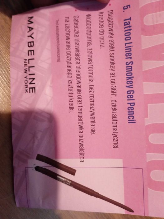 Tattoo liner Smokey gel pencil nowy zaplombowany