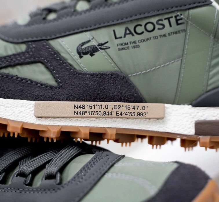 Кросівки lacoste elite active лакоста Хакі чоловічі
