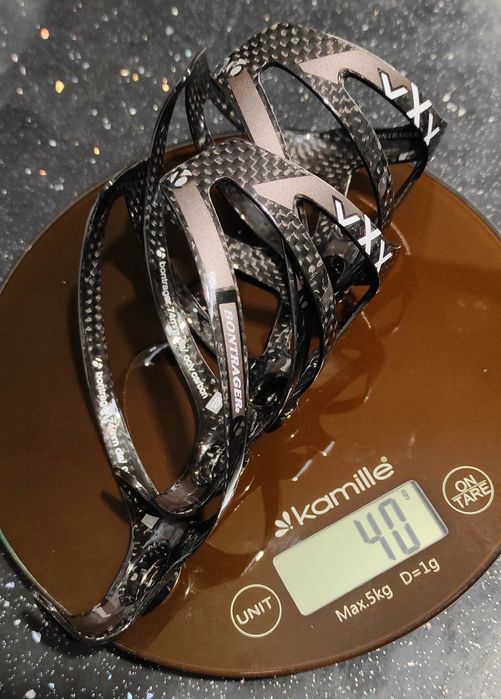 Karbonowe koszyki na bidon Bontrager Komplet a'2 Połysk 3K Jakość PRO